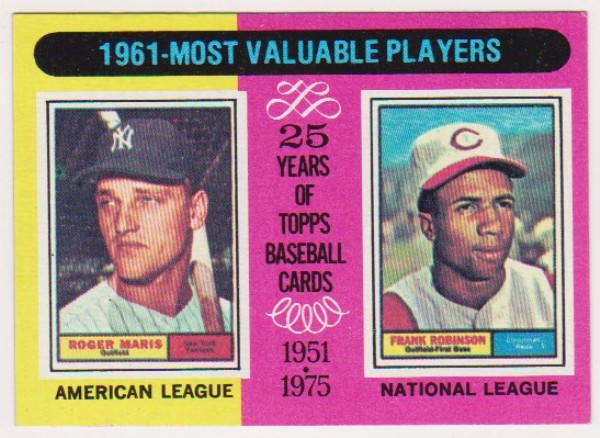 1975 Topps Roger Maris/Frank Robinson #199 Card
