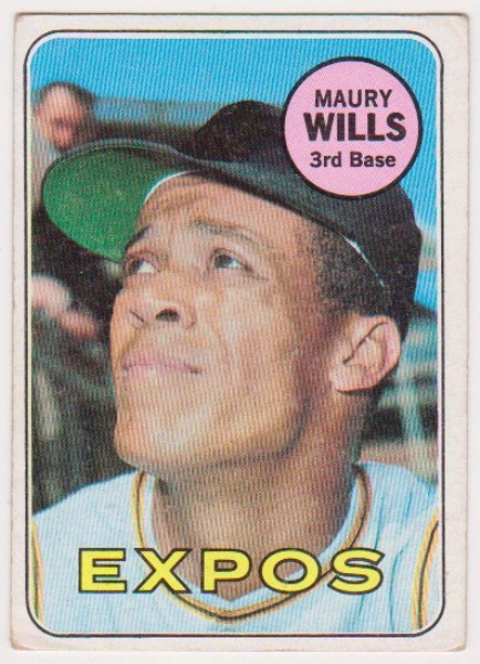 1969 Topps Maury Wills #45 Card