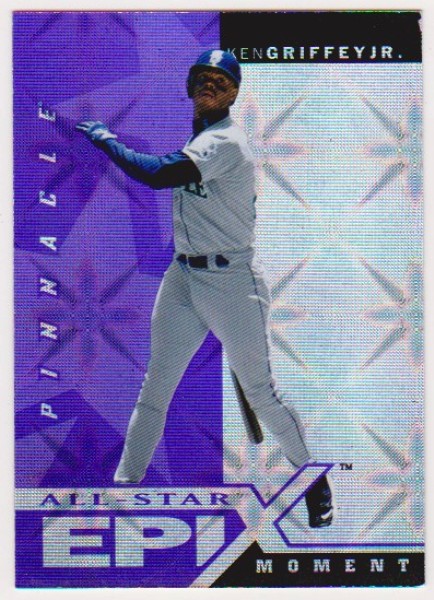 Ken Griffey, Jr. 1998 Pinnacle Epix Purple All-Star Moment #E1 Insert Card