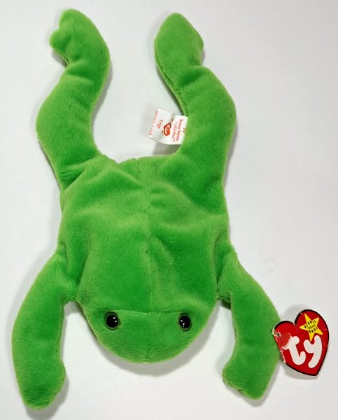 1993 Ty Beanie Baby LEGS THE FROG - With Original Tags