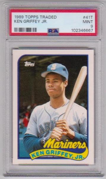 Rookie Graded PSA Mint 9 - Ken Griffey, Jr. 1989 Topps Traded #41T Card