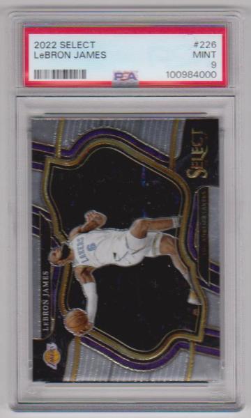 Graded PSA Mint 9 - Lebron James 2022-23 Panini Select #226 Card