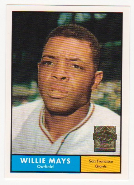 Willie Mays 1961 Topps #150 Commemorative Card - 1997 Topps #14 Insert Card