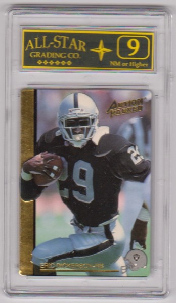 Graded 9 - Eric Dickerson 1992 Action Packed #72 Card