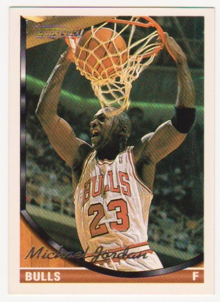 1993-94 Topps Gold Michael Jordan #23 Insert Card