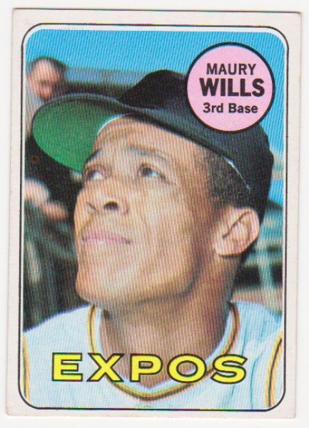 1969 Topps Maury Wills #45 Card
