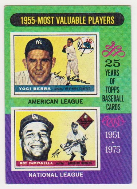 1975 Topps Yogi Berra/Roy Campanella #193 - HOF'ers