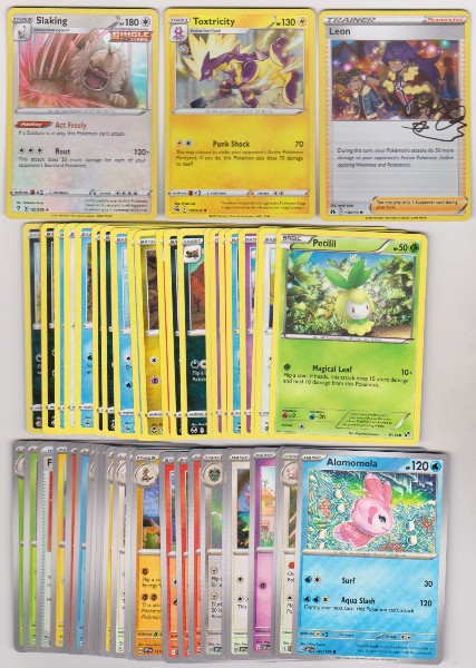 50 Different Pokemon Trading Cards w/ 3 HOLOS + More