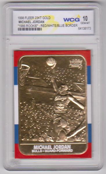michael jordan rookie card gem mint 10