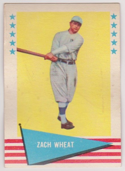 1961 Fleer Zach Wheat #86 Card - HOF'er
