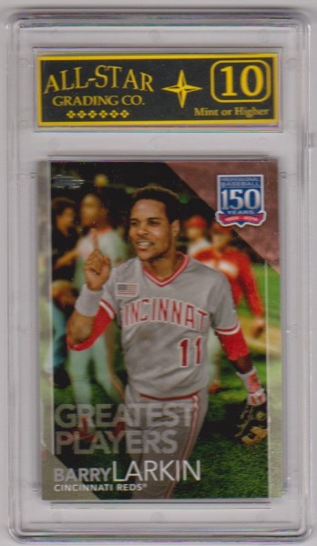 Graded 10 - Barry Larkin 2019 Topps Greatest Players #GP-2 Insert Card