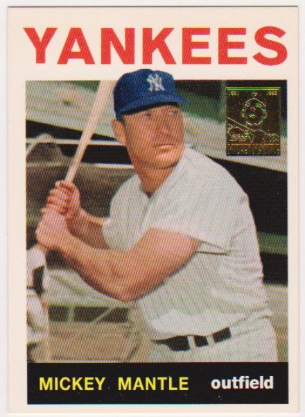 Mickey Mantle 1964 Topps #50 Commemorative Card - 1996 Topps #14 of 19 Insert Card