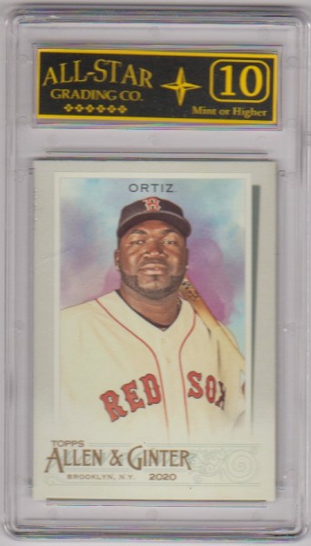 Graded 10 - David Ortiz 2020 Topps Allen & Ginter #41 Card
