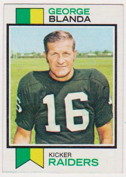 1973 Topps George Blanda #25 Card - HOF'er