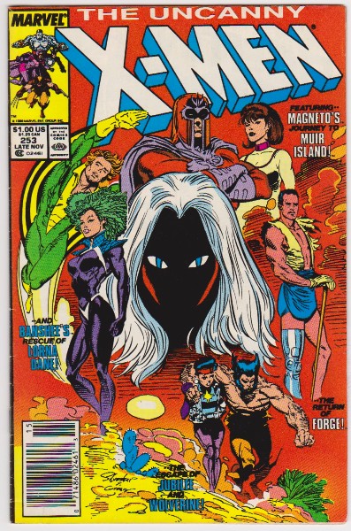 1989 The Uncanny X-Men #253 Issue - Marvel Comics