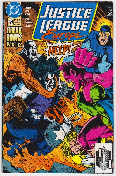 1992 DC Comics JUSTICE LEAGUE EUROPE #34 Issue