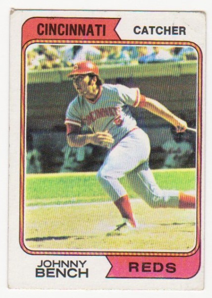 1974 Topps Johnny Bench #10 Card - HOF'er