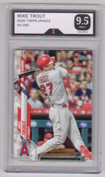 Graded Sigma Mint+ 9.5 - Mike Trout 2020 Topps Update #U-292 Card