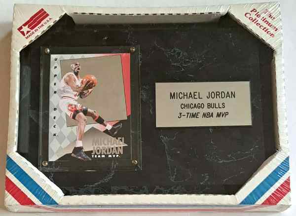 Sealed - Michael Jordan 1993-94 Upper Deck Team MVP Hologram On Plaque - 3-Time NBA MVP