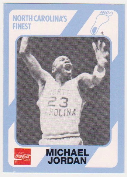 Michael Jordan 1989 North Carolina #65 College Card