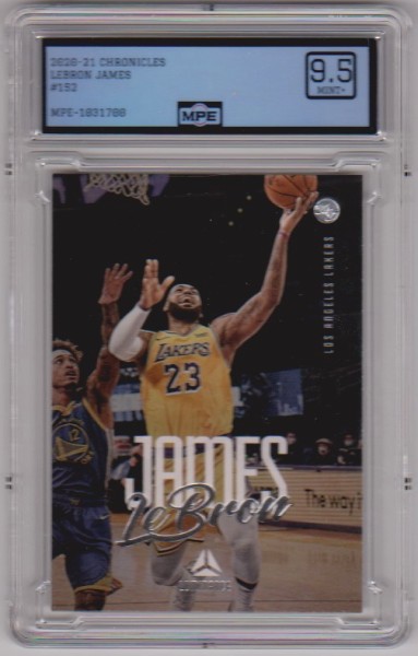 Graded MPE Mint+ 9.5 - Lebron James 2020-21 Panini Chronicles Luminance #152 Card
