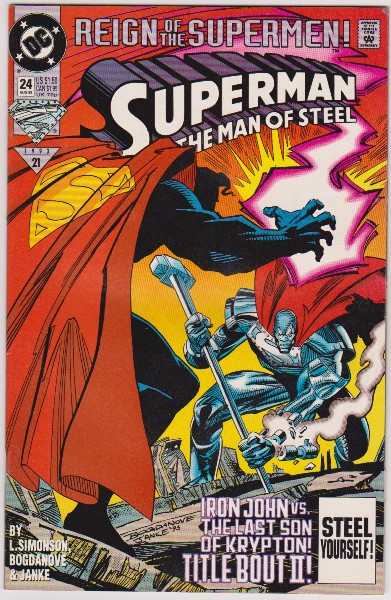 1993 DC Comics Superman The Man Of Steel #24 Issue