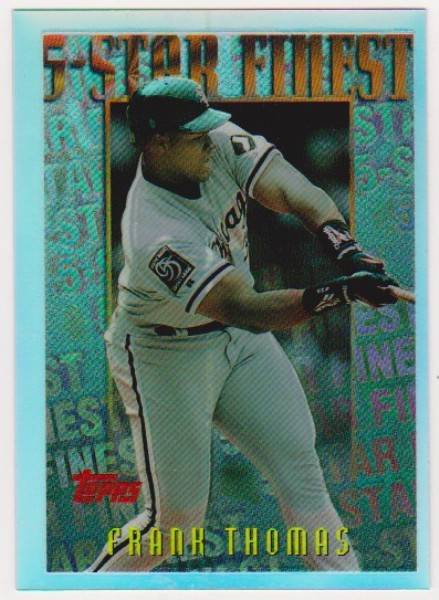 REFRACTOR - Frank Thomas 1996 Topps Mystery Finest #M26 Insert Card