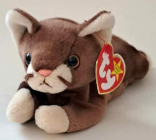 1997 Ty Beanie Baby POUNCE THE CAT - New With Tags