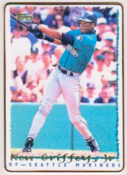 1995 Topps Ken Griffey, Jr. Porcelain Card - Only 100 Produced!