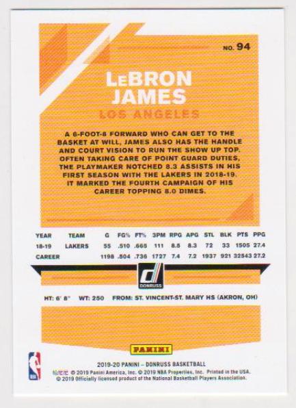 donruss 2021 lebron james