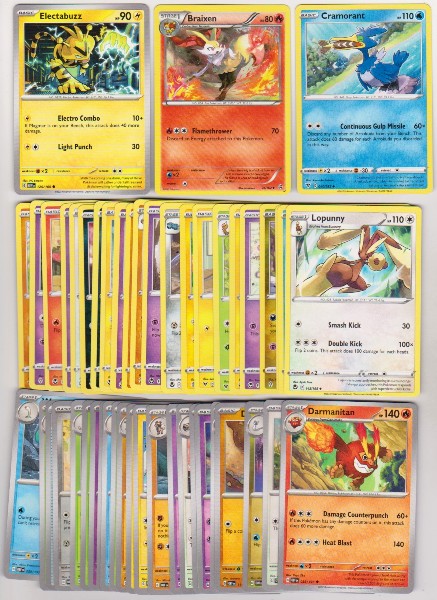 50 Different Pokemon Trading Cards w/ Electabuzz + More