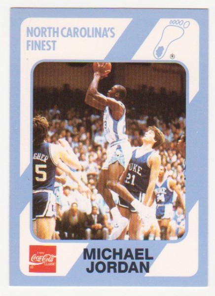 Michael Jordan 1989 North Carolina #18 College Card