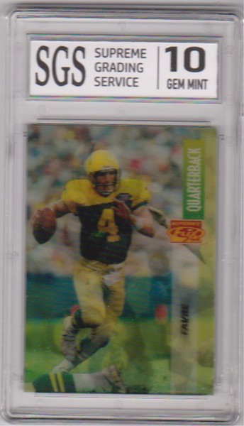 Graded Gem Mint 10 - Brett Favre 1995 Sport Flix #76 Card