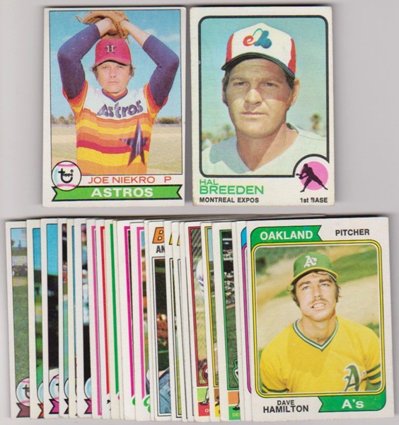 25 Different 1970's Topps Baseball Cards (1973-1979)