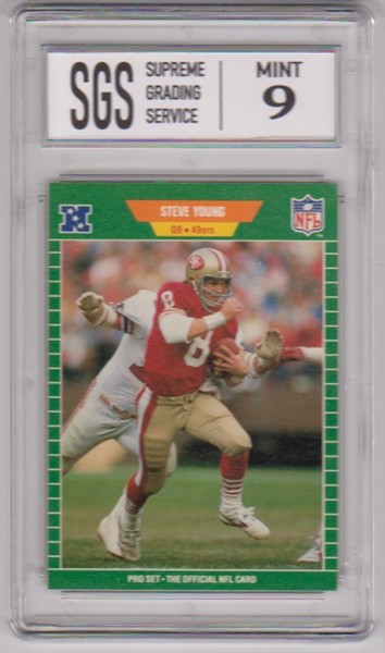 Graded Mint 9 - Steve Young 1989 Pro Set #388 Card