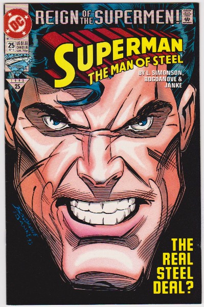 1993 DC Comics Superman The Man Of Steel #25 Issue