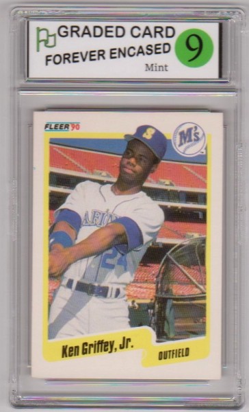 Labeled Mint 9 - Ken Griffey Jr. 1990 Fleer #513 Card