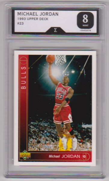 Graded Sigma Mint 8 - Michael Jordan 1993-94 Upper Deck #23 Card