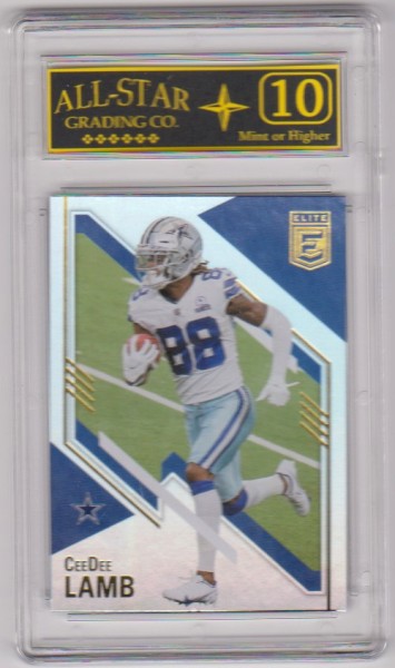 Graded 10 - CeeDee Lamb 2021 Donruss Elite #70 Card