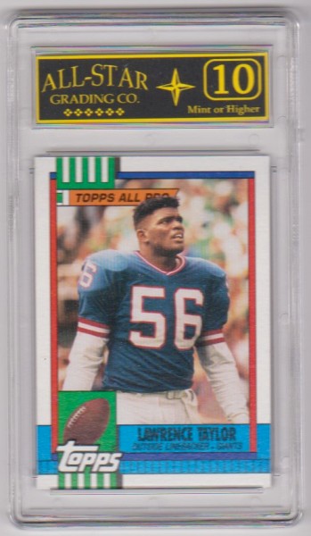 Graded 10 - Lawrence Taylor 1990 Topps #52 Card
