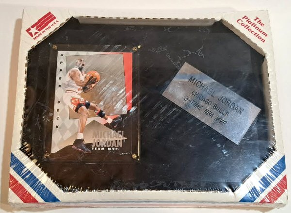 Sealed - Michael Jordan 1993-94 Upper Deck Team MVP Hologram On Plaque - 3-Time NBA MVP