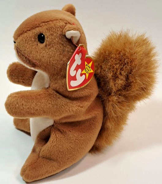 1996 Ty Beanie Baby NUTS THE SQUIRREL - With Original Tags