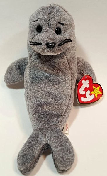 1999 Ty Beanie Baby Slippery The Seal - New With Tags