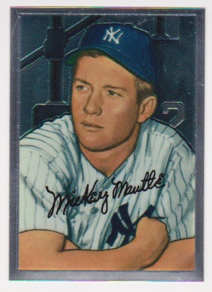 Mickey Mantle 1952 Bowman #20 Commemorative Insert Card