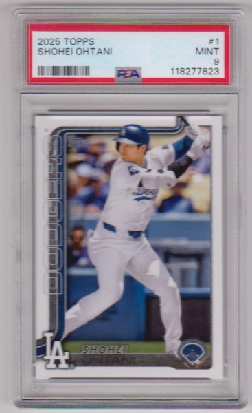 Graded PSA Mint 9 - Shohei Ohtani 2025 Topps #1 Card