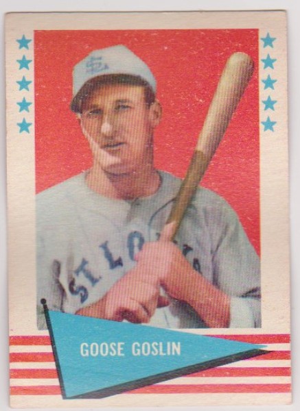 1961 Fleer Goose Goslin #35 Card - HOF'er
