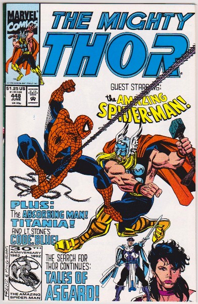 1992 The Mighty Thor #448 Issue - Marvel Comics