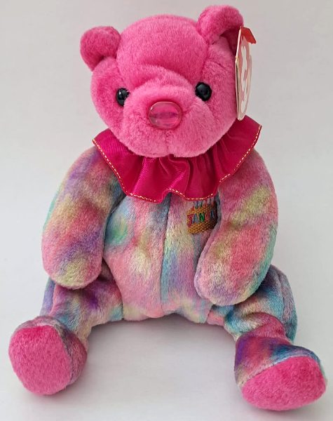 2001 Ty Beanie Baby JANUARY THE BIRTHDAY BEAR - New With Tags
