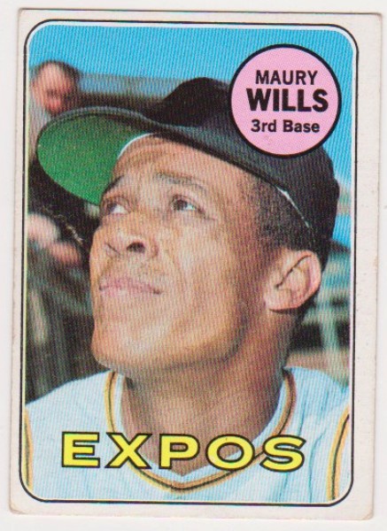 1969 Topps Maury Wills #45 Card