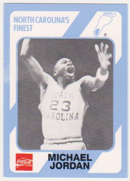 Michael Jordan 1989 North Carolina #65 College Card